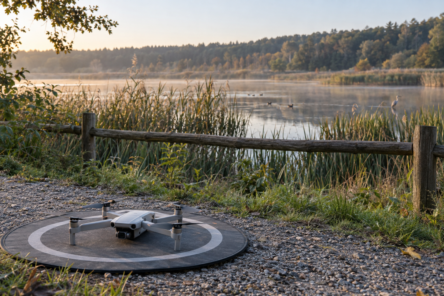 Naturschutzgebiete und Drohnenflug: Was erlaubt ist und was nicht – KI-generiertes Symbolbild
