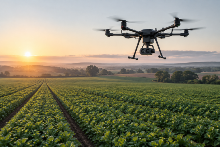 Drohnen in der Landwirtschaft: Nutzen und Einsatz – KI-generiertes Symbolbild