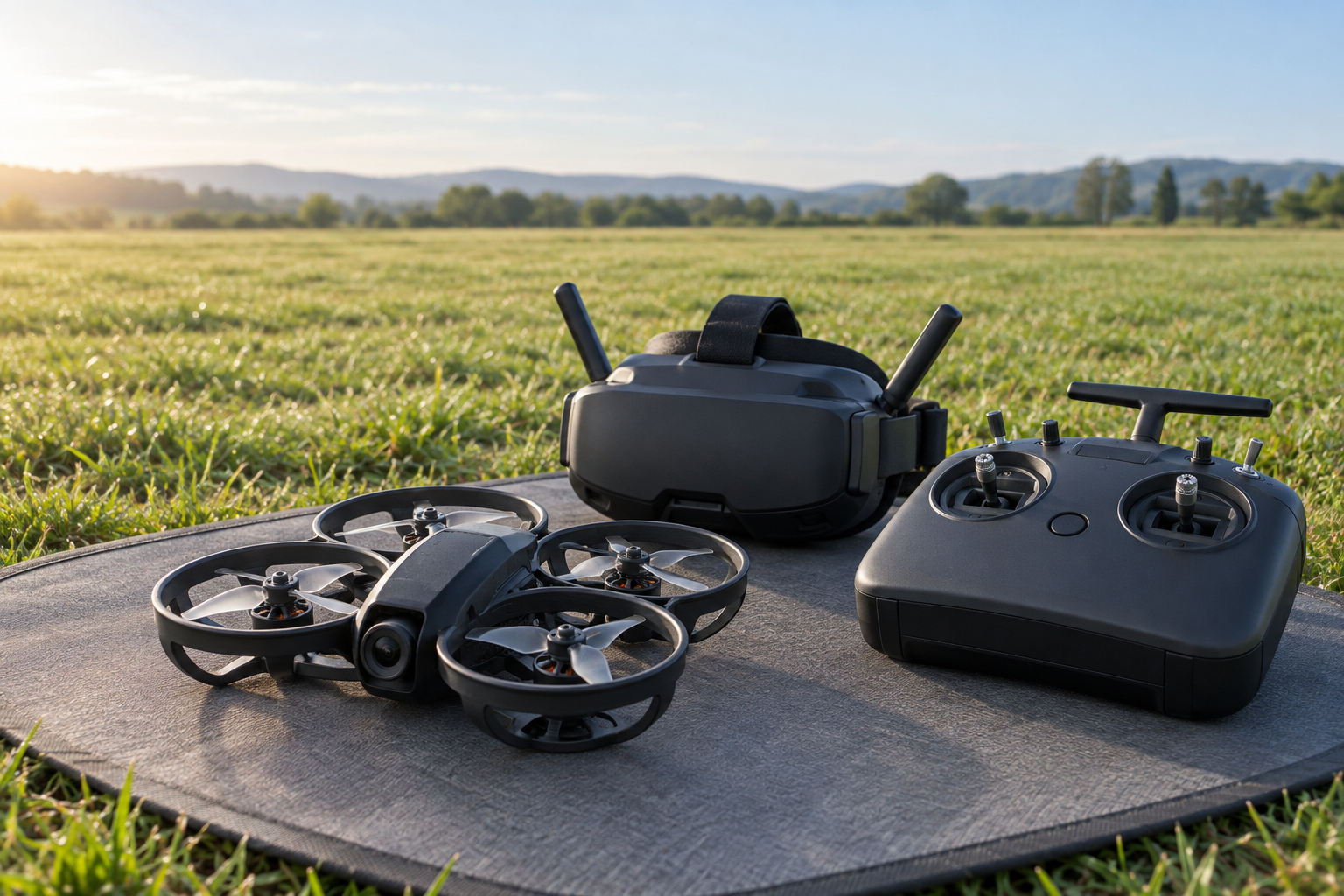 Einstieg in den FPV-Flug: Ausrüstung und erste Übungen – KI-generiertes Symbolbild